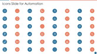 Icons slide for automation ppt powerpoint presentation professional master slide