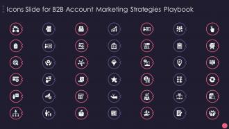 Icons Slide For B2B Account Marketing Strategies Playbook