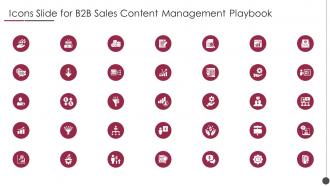 Icons Slide For B2b Sales Content Management Playbook