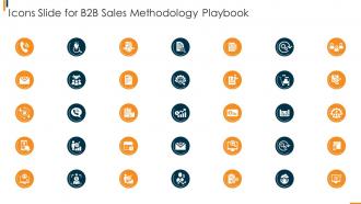 Icons Slide For B2b Sales Methodology Playbook