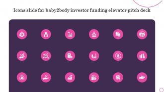 Icons Slide For Baby2body Investor Funding Elevator Pitch Deck
