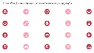 Icons Slide For Beauty And Personal Care Company Profile