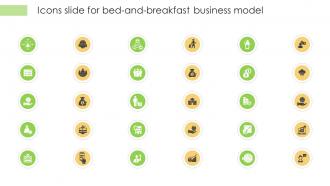 Icons Slide For Bed And Breakfast Business Model BMC V