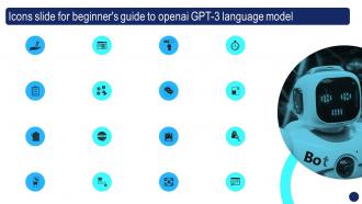 Icons Slide For Beginners Guide To OpenAI GPT 3 Language Model ChatGPT SS V