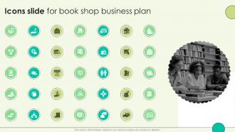 Icons Slide For Book Shop Business Plan BP SS