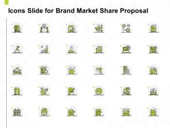 Icons slide for brand market share proposal ppt powerpoint presentation aids