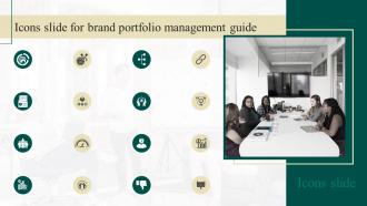 Icons Slide For Brand Portfolio Management Guide Ppt Ideas Background Images Branding SS