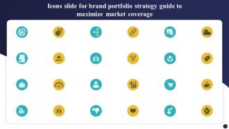 Icons Slide For Brand Portfolio Strategy Guide To Maximize Market Coverage