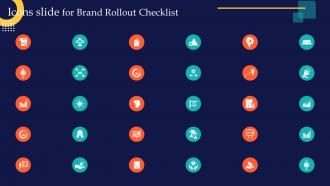Icons Slide For Brand Rollout Checklist Ppt Powerpoint Presentation Show Graphic Tips