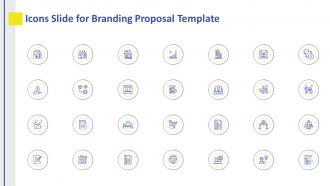 Icons slide for branding proposal template ppt themes