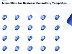 Icons slide for business consulting templates ppt powerpoint presentation smartart