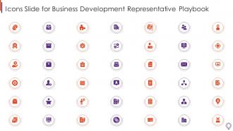 Icons Slide For Business Development Representative Playbook
