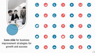 Icons Slide For Business Improvement Strategies For Growth And Success Strategy SS V