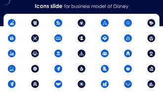 Icons Slide For Business Model Of Disney BMC SS