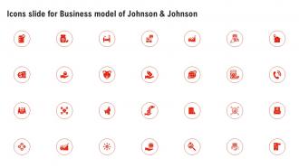 Icons Slide For Business Model Of Johnson And Johnson BMC SS