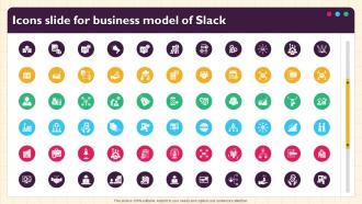Icons Slide For Business Model Of Slack BMC SS