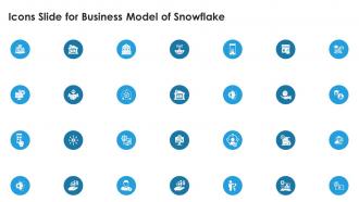 Icons Slide For Business Model Of Snowflake BMC SS