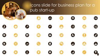 Icons Slide For Business Plan For A Pub Start Up BP SS