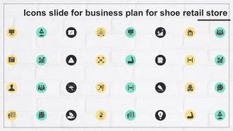 Icons Slide For Business Plan For Shoe Retail Store BP SS