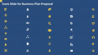 Icons slide for business plan proposal ppt slides templates