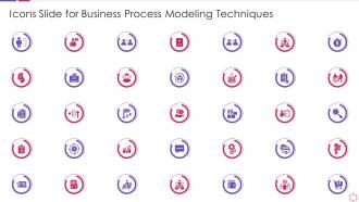 Icons slide for business process modeling techniques