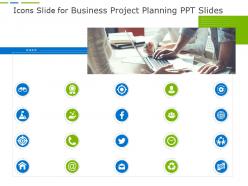 Icons slide for business project planning ppt slides ppt guidelines