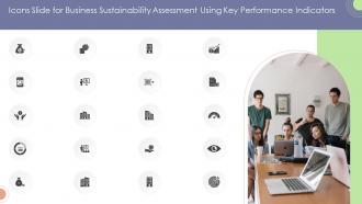 Icons Slide For Business Sustainability Assessment Using Key Performance Indicators Ppt Slides