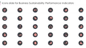 Icons Slide For Business Sustainability Performance Indicators Ppt Slides Background Designs
