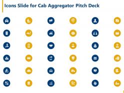 Icons slide for cab aggregator pitch deck ppt themes