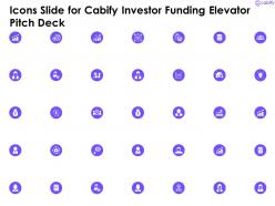 Icons slide for cabify investor funding elevator pitch deck
