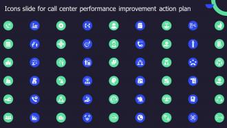 Icons Slide For Call Center Performance Improvement Action Plan Ppt Show Graphics Tutorials