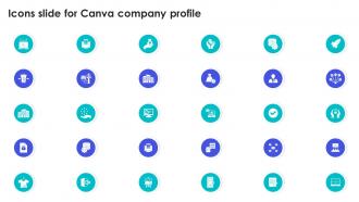 Icons Slide For Canva Company Profile Ppt Styles Background Image