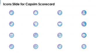 Icons slide for capsim scorecard