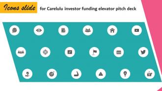 Icons Slide For Carelulu Investor Funding Elevator Pitch Deck