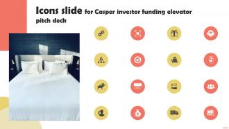 Icons Slide For Casper Investor Funding Elevator Pitch Deck
