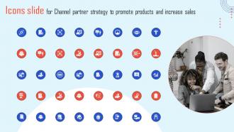 Icons Slide For Channel Partner Strategy To Promote Products And Increase Sales Strategy Ss