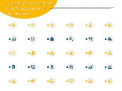 Icons slide for channel sale management of the business ppt powerpoint presentation model display