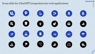 Icons Slide For ChatGPT Integration Into Web Applications