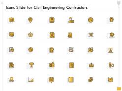 Icons slide for civil engineering contractors ppt powerpoint presentation file information