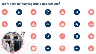 Icons Slide For Clothing Brand Business Plan Ppt Ideas Professional BP SS