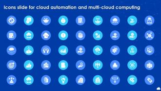Icons Slide For Cloud Automation And Multi Cloud Computing Ppt Powerpoint Presentation File Tips