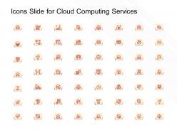 Icons slide for cloud computing services ppt powerpoint presentation gallery slide