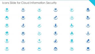 Icons Slide For Cloud Information Security
