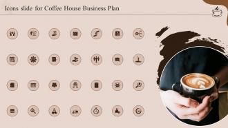 Icons Slide For Coffee House Business Plan BP SS