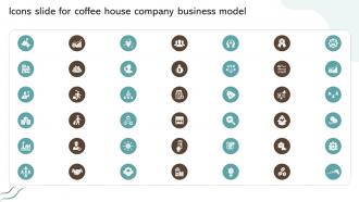 Icons Slide For Coffee House Company Business Model BMC SS V