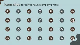 Icons Slide For Coffee House Company Profile CP SS V