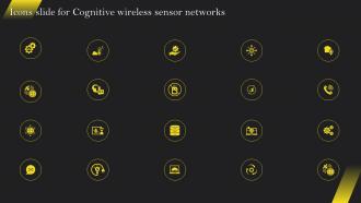 Icons Slide For Cognitive Wireless Sensor Networks Ppt Ideas Graphics Example