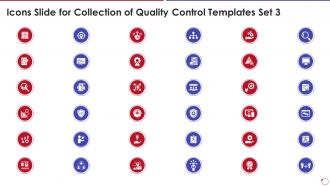 Icons Slide For Collection Of Quality Control Templates Set 3