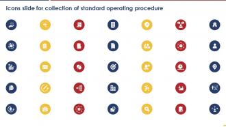 Icons Slide For Collection Of Standard Operating Procedure