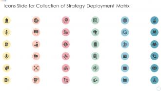 Icons Slide For Collection Of Strategy Deployment Matrix Ppt Diagram Ppt